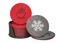 Home Decor Double Sided Absorbent Felt Drink Coasters