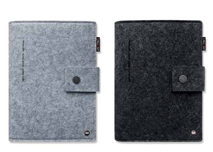 A5/A6 Felt Notebook 6 Round Ring Design With Soft Wool Felt Craftsmanship
