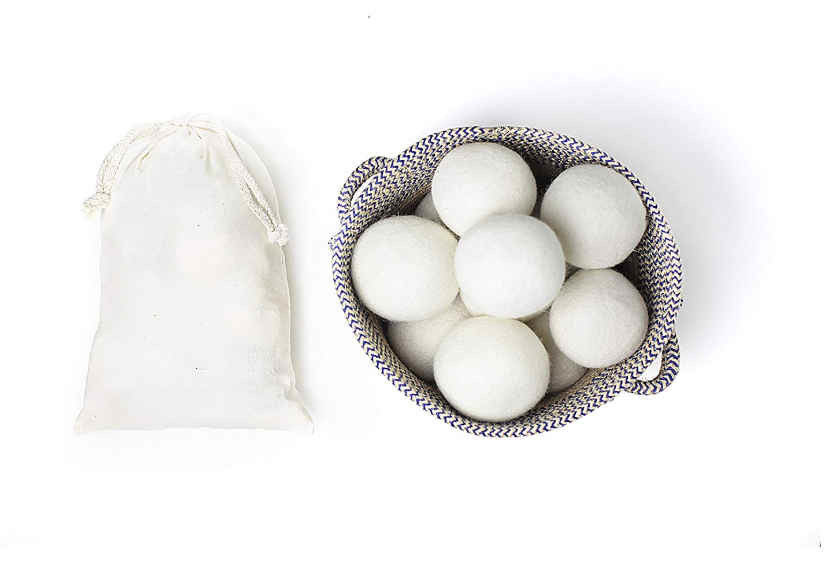 Home Laundry Cleaning 8cm Biodegradable Wool Felt Balls